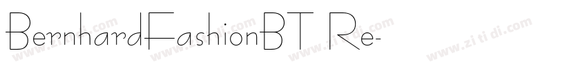 BernhardFashionBT Re字体转换